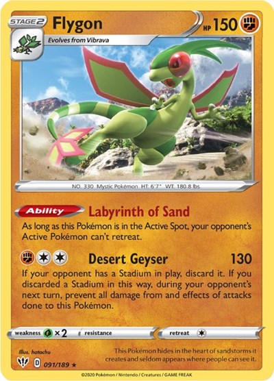SWSH03: Flygon (Reverse Holofoil)