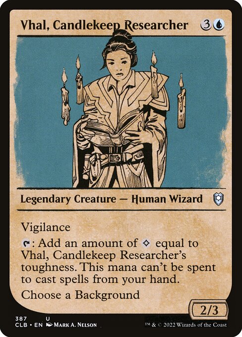 CLB: Vhal, Candlekeep Researcher (Showcase) (Foil)