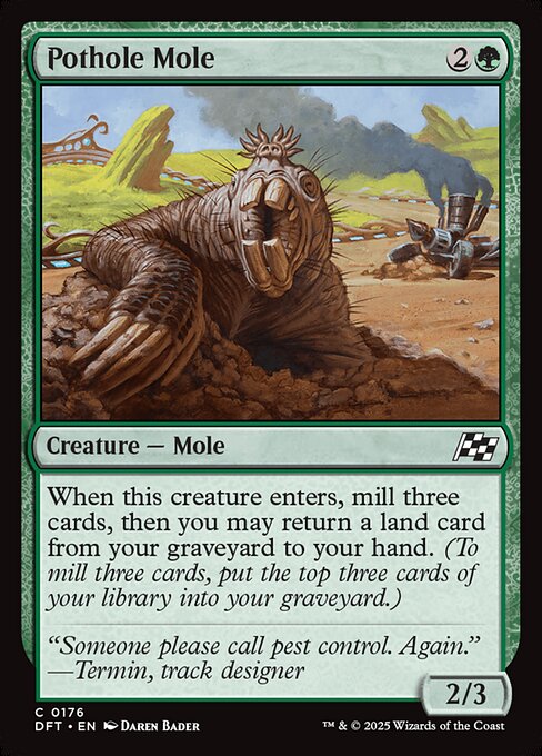 DFT: Pothole Mole