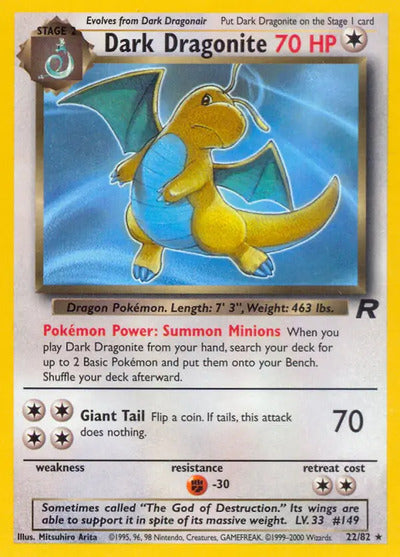 Dark Dragonite (22) 22/82 Unlimited Team Rocket
