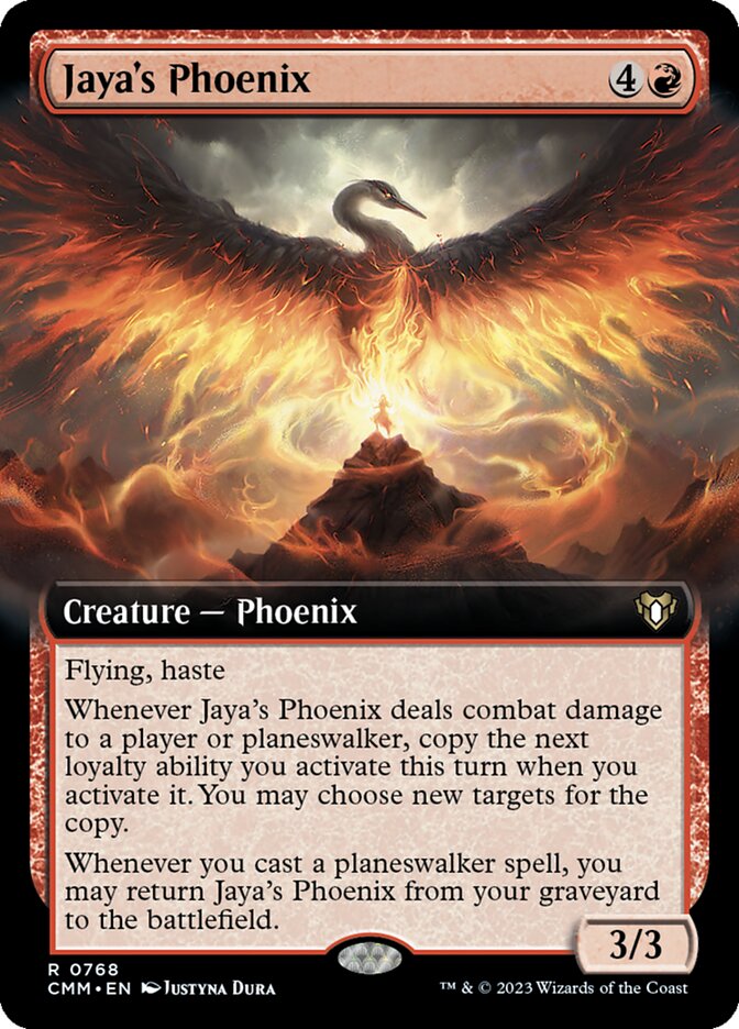 Jaya's Phoenix (Extended Art) [Foil] :: CMM