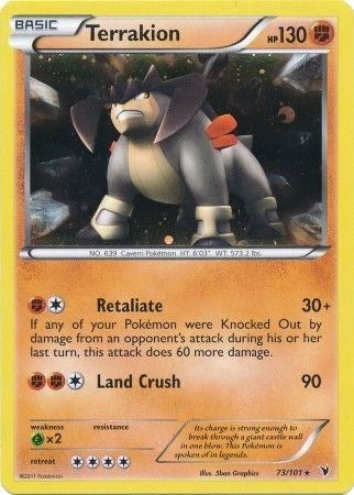 BLE: Terrakion - 73/101 (Cosmos Holo) (Holofoil)