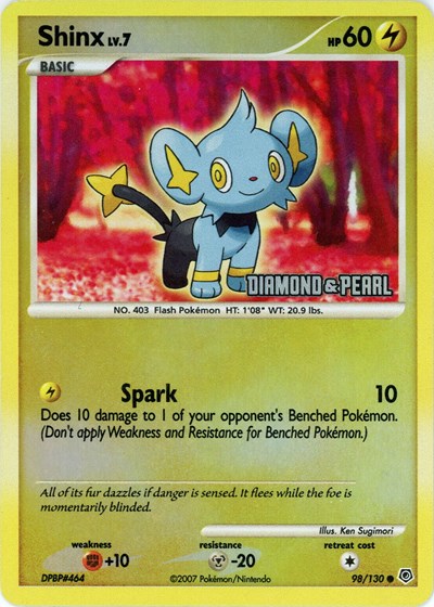 BKP: Shinx - 98/130 [Diamond & Pearl] (Reverse Holofoil)