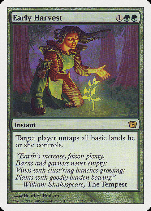 9ED: Early Harvest