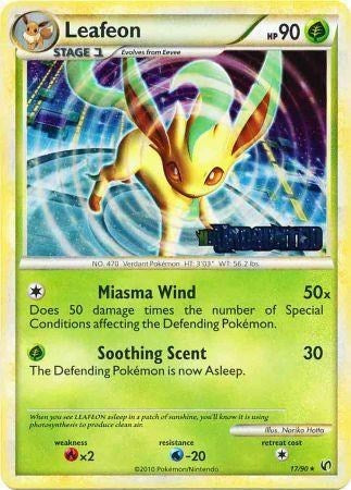 PR: Leafeon - 17/90 (Prerelease) (Holofoil)