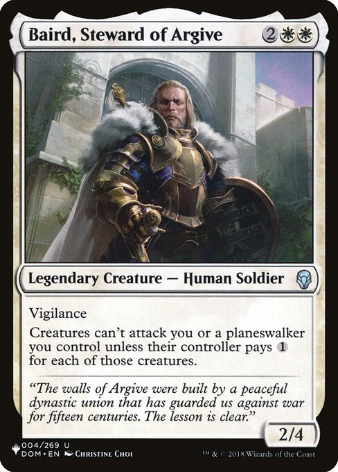 PLST: Baird, Steward of Argive