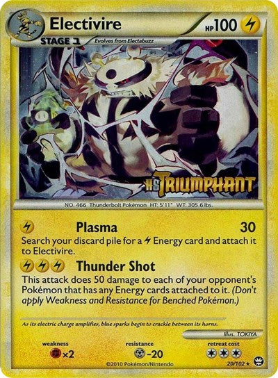PR: Electivire - 20/102 (Prerelease) (Holofoil)