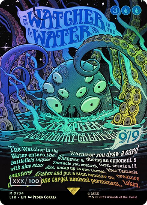 LTR: The Watcher in the Water (Borderless Poster) (Serial Numbered) (Foil)