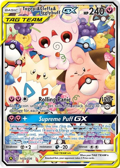 PR: Togepi & Cleffa & Igglybuff GX - 143a/236 (Holofoil)