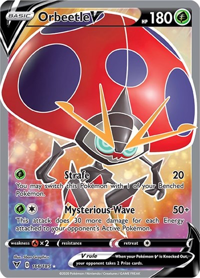 SWSH04: Orbeetle V (Full Art) (Holofoil)