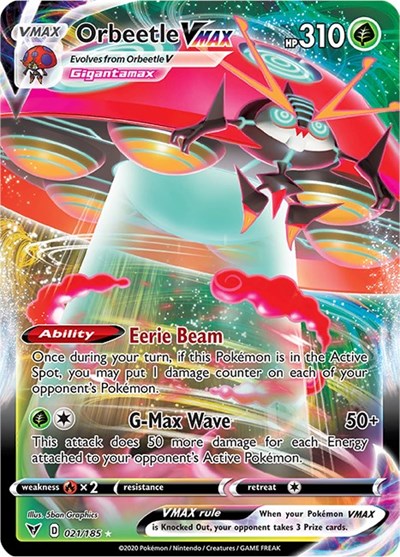 SWSH04: Orbeetle VMAX (Holofoil)
