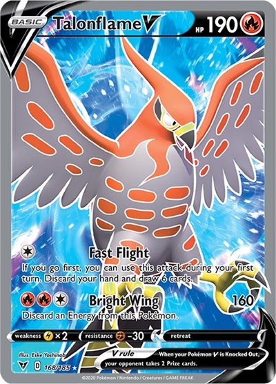 SWSH04: Talonflame V (Full Art) (Holofoil)