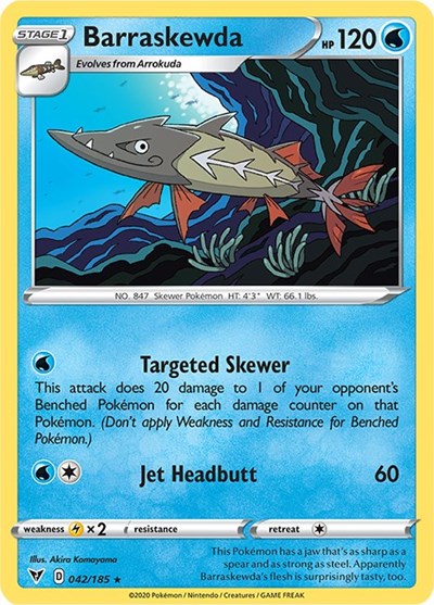 SWSH04: Barraskewda (Reverse Holofoil)