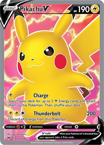 SWSH04: Pikachu V (Full Art) (Holofoil)