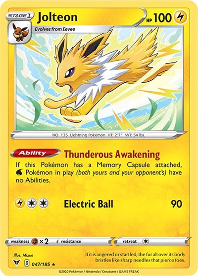SWSH04: Jolteon (Reverse Holofoil)