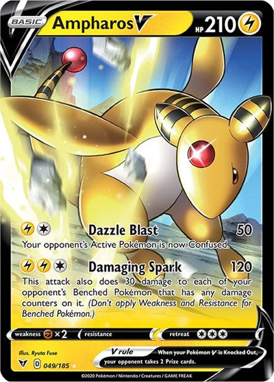 SWSH04: Ampharos V (Holofoil)