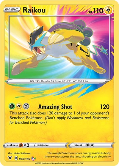SWSH04: Raikou (Holofoil)