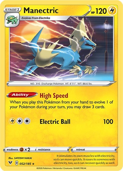 SWSH04: Manectric (Reverse Holofoil)