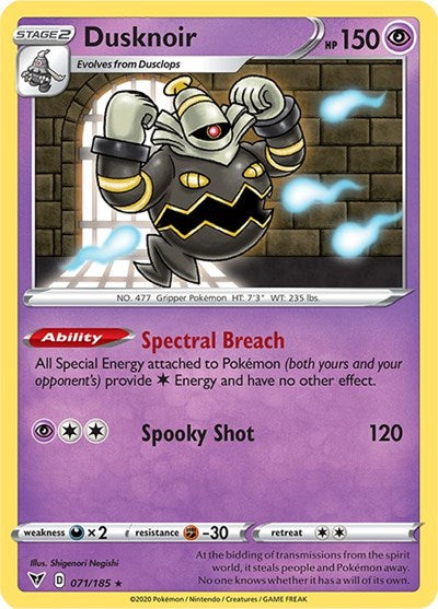 SWSH04: Dusknoir (Reverse Holofoil)