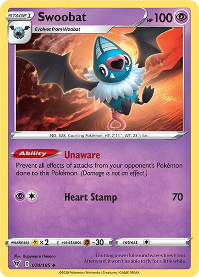 SWSH04: Swoobat (Reverse Holofoil)