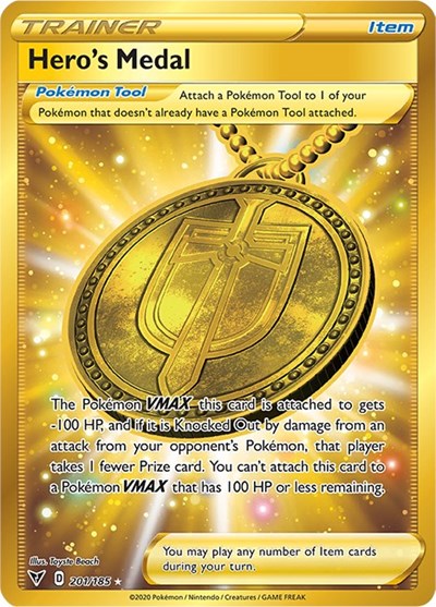 SWSH04: Hero's Medal (Secret) (Holofoil)