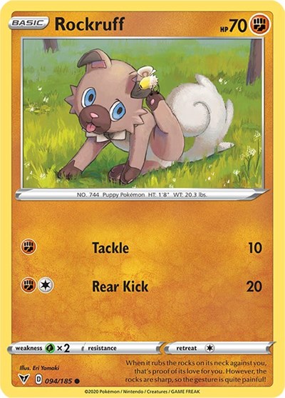 SWSH04: Rockruff (Reverse Holofoil)