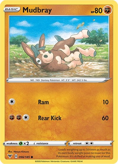 SWSH04: Mudbray (Reverse Holofoil)