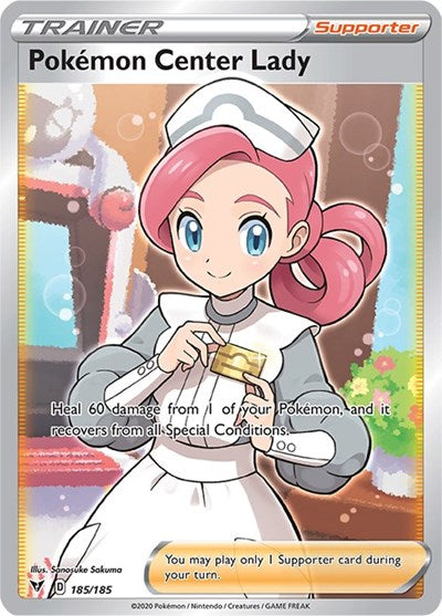 SWSH04: Pokemon Center Lady (Full Art) (Holofoil)