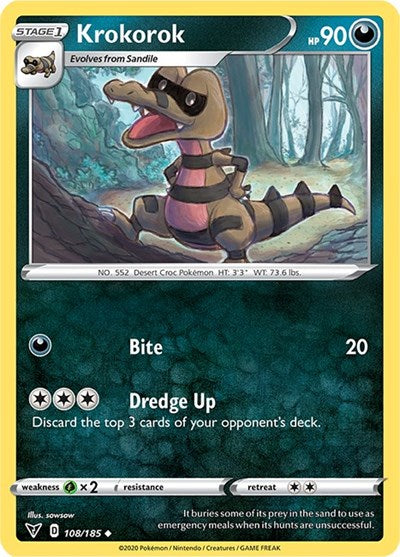 SWSH04: Krokorok (Reverse Holofoil)