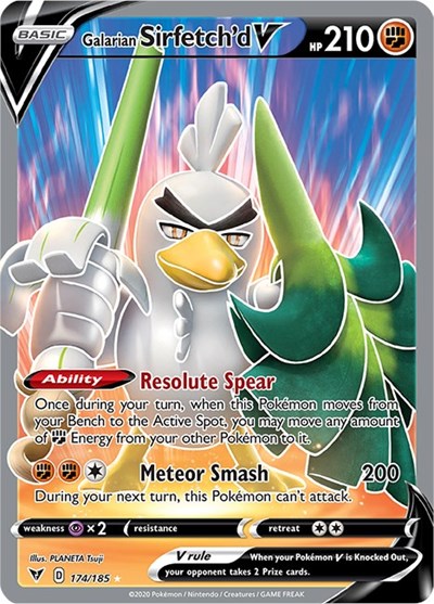 SWSH04: Galarian Sirfetch'd V (Full Art) (Holofoil)