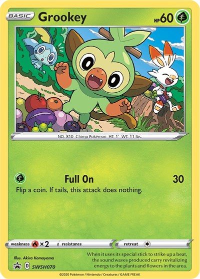 SWSD: Grookey - SWSH070 (Holofoil)