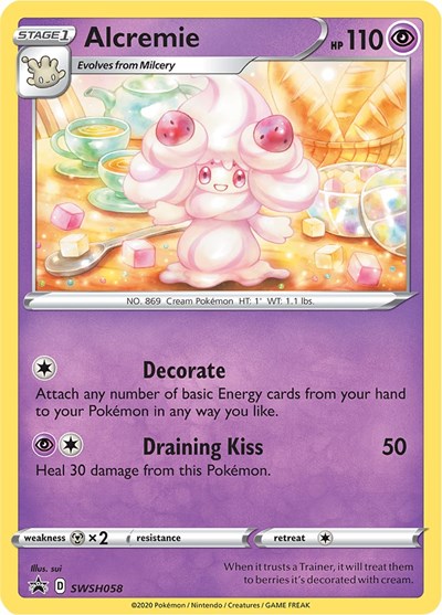 SWSD: Alcremie - SWSH058 (Holofoil)