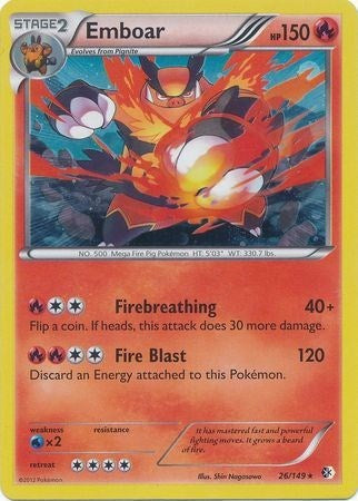BLE: Emboar - 26/149 (Cosmos Holo) (Holofoil)