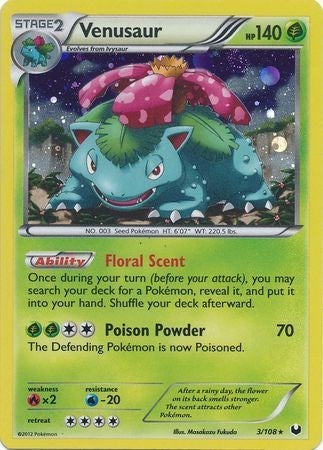 BLE: Venusaur - 3/108 (Cosmos Holo) (Holofoil)
