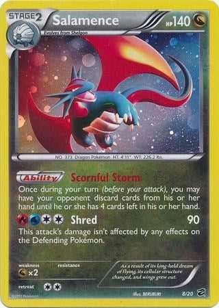BLE: Salamence - 8/20 (Cosmos Holo) (Holofoil)