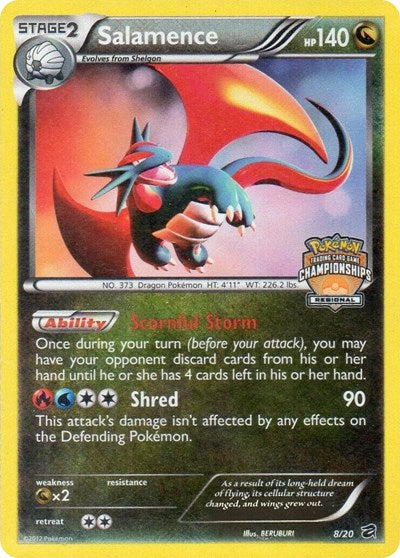 PR: Salamence - 8/20 (Regional Championships) (Reverse Holofoil)