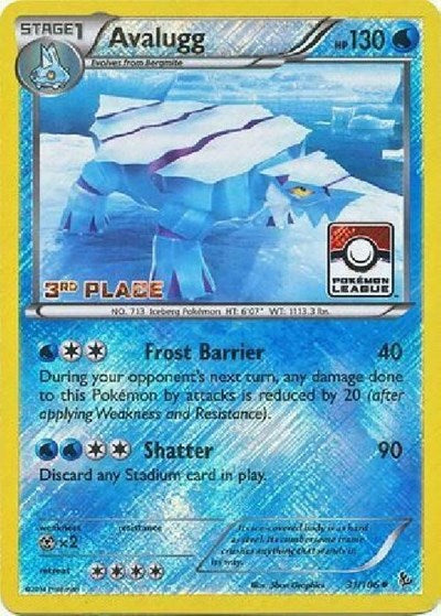 PR: Avalugg - 31/106 (Pokemon League) [3rd Place] (Reverse Holofoil)