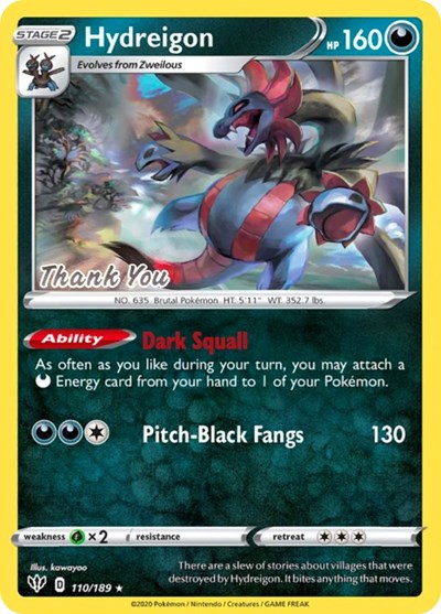 MCAP: Hydreigon - 110/189 [Thank You] (Reverse Holofoil)
