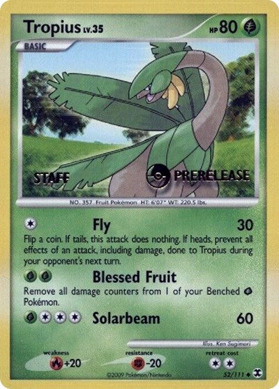 PR: Tropius - 52/111 (Prerelease) [Staff]