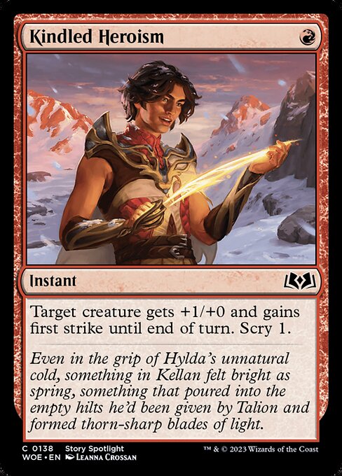 WOE: Kindled Heroism (Foil)