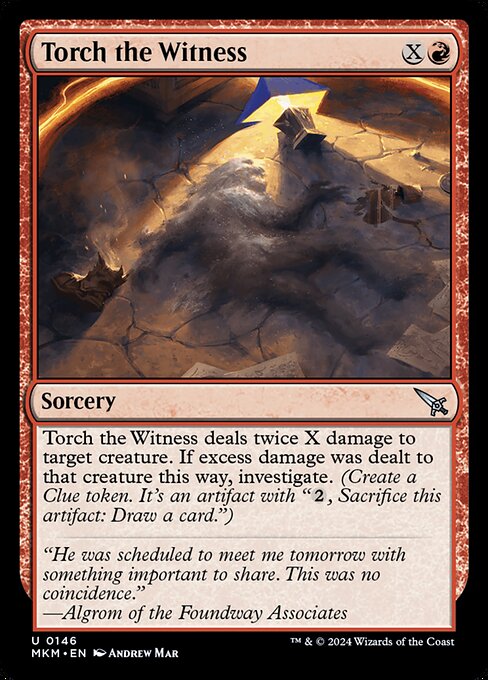 MKM: Torch the Witness (a) (Foil)