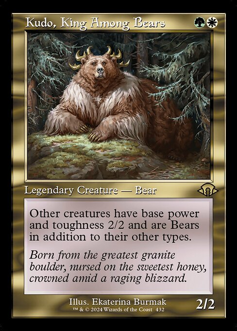 MH3: Kudo, King Among Bears (Retro Frame) (Foil)