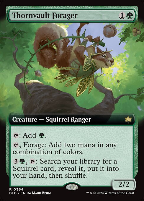 BLB: Thornvault Forager (Extended Art) (Foil)