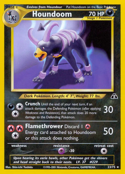 Houndoom (23) 23/75 Unlimited Neo Discovery