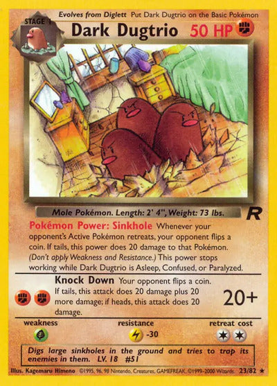 Dark Dugtrio (23) 23/82 Unlimited Team Rocket