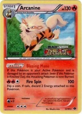 PR: Arcanine - 12/99 (Prerelease) [Staff] (Holofoil)
