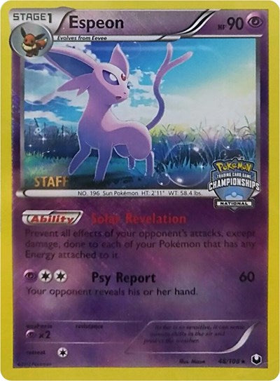 PR: Espeon - 48/108 (National Championships) [Staff] (Reverse Holofoil)