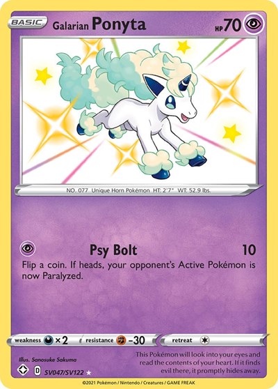 SHFSV: Galarian Ponyta (Holofoil)