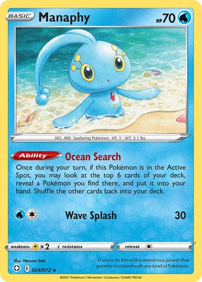 SHF: Manaphy (Reverse Holofoil)