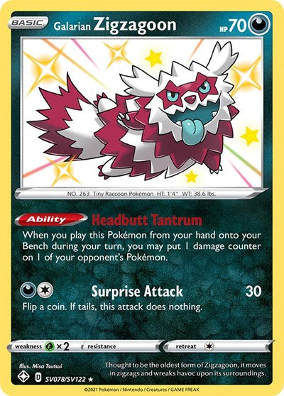 SHFSV: Galarian Zigzagoon (Holofoil)